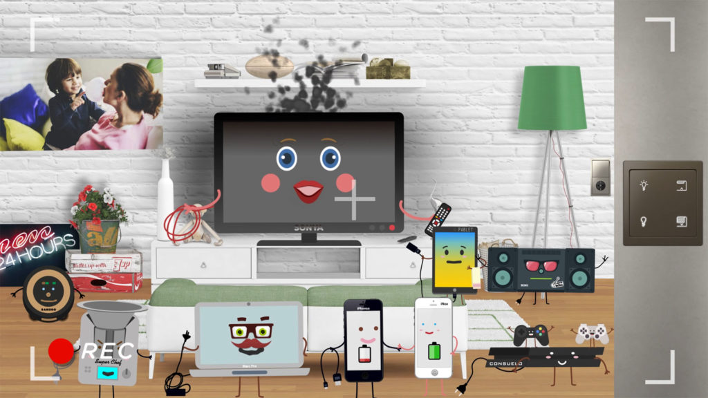 schneider electric video animacion 2d los enchufados
